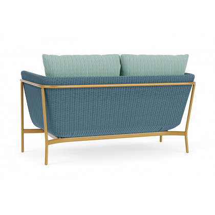 Lloyd Flanders™ Solstice Loveseat  - Stillwater, Metallic Gold
