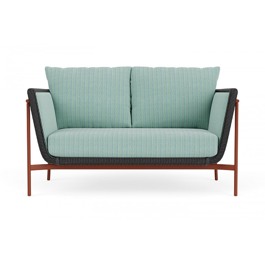 Lloyd Flanders™ Solstice Loveseat  - Charcoal, Terracotta