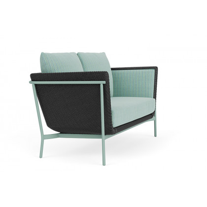 Lloyd Flanders™ Solstice Loveseat  - Charcoal, Sea Glass