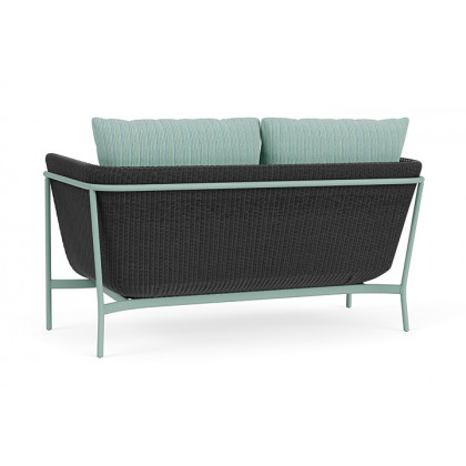 Lloyd Flanders™ Solstice Loveseat  - Charcoal, Sea Glass