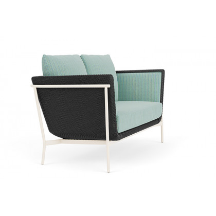 Lloyd Flanders™ Solstice Loveseat  - Charcoal, Ivory