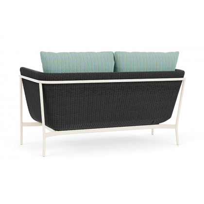 Lloyd Flanders™ Solstice Loveseat  - Charcoal, Ivory