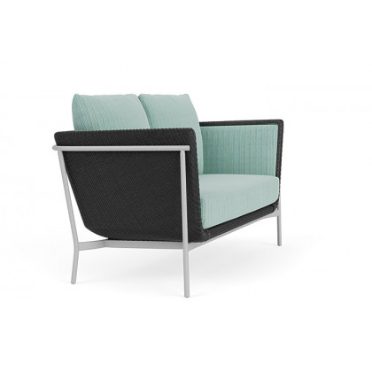 Lloyd Flanders™ Solstice Loveseat  - Charcoal, Metallic Silver