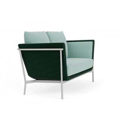 Lloyd Flanders™ Solstice Loveseat  - Woodland, Metallic Silver