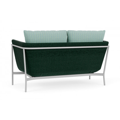 Lloyd Flanders™ Solstice Loveseat  - Woodland, Metallic Silver