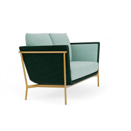 Lloyd Flanders™ Solstice Loveseat  - Woodland, Metallic Gold