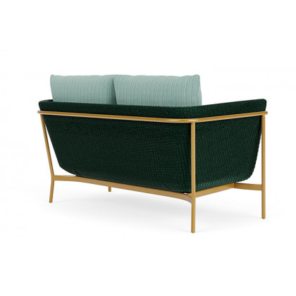 Lloyd Flanders™ Solstice Loveseat  - Woodland, Metallic Gold