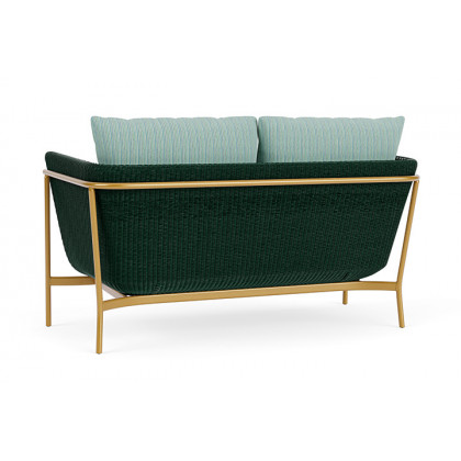 Lloyd Flanders™ Solstice Loveseat  - Woodland, Metallic Gold