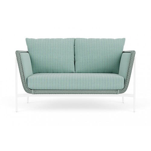 Lloyd Flanders™ Solstice Loveseat  - Sea Glass, White