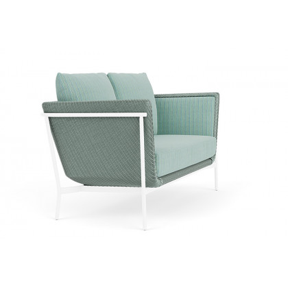Lloyd Flanders™ Solstice Loveseat  - Sea Glass, White
