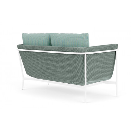 Lloyd Flanders™ Solstice Loveseat  - Sea Glass, White