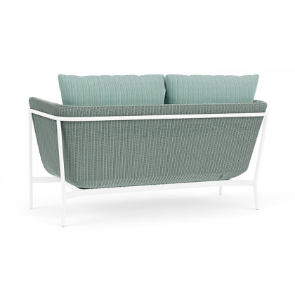 Lloyd Flanders™ Solstice Loveseat  - Sea Glass, White