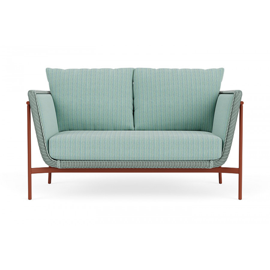 Lloyd Flanders™ Solstice Loveseat  - Sea Glass, Terracotta
