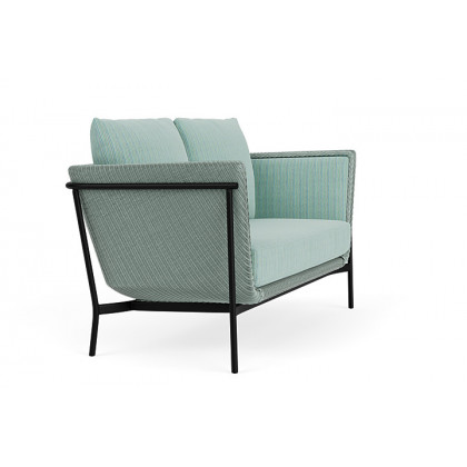 Lloyd Flanders™ Solstice Loveseat  - Sea Glass, Ebony