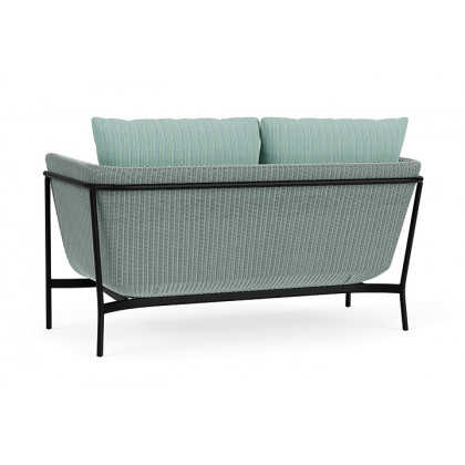 Lloyd Flanders™ Solstice Loveseat  - Sea Glass, Ebony