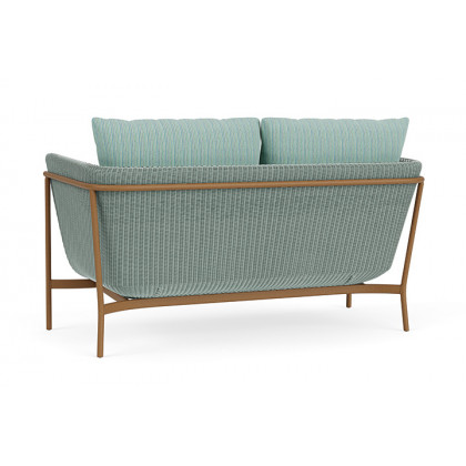 Lloyd Flanders™ Solstice Loveseat  - Sea Glass, Hickory
