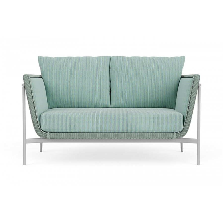 Lloyd Flanders™ Solstice Loveseat  - Sea Glass, Metallic Silver