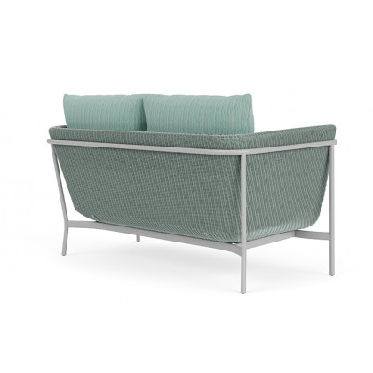 Lloyd Flanders™ Solstice Loveseat  - Sea Glass, Metallic Silver