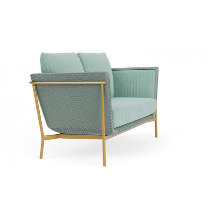 Lloyd Flanders™ Solstice Loveseat  - Sea Glass, Metallic Gold