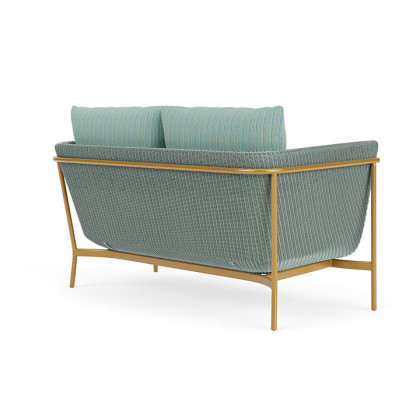Lloyd Flanders™ Solstice Loveseat  - Sea Glass, Metallic Gold