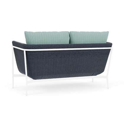 Lloyd Flanders™ Solstice Loveseat  - Denim Blue, White