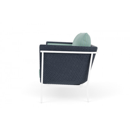 Lloyd Flanders™ Solstice Loveseat  - Denim Blue, White