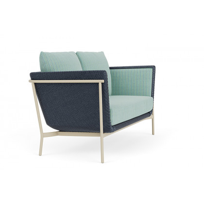 Lloyd Flanders™ Solstice Loveseat  - Denim Blue, Linen
