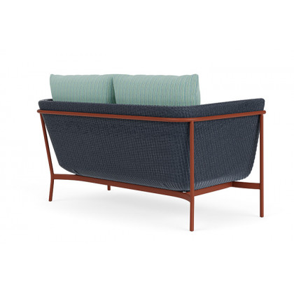 Lloyd Flanders™ Solstice Loveseat  - Denim Blue, Terracotta