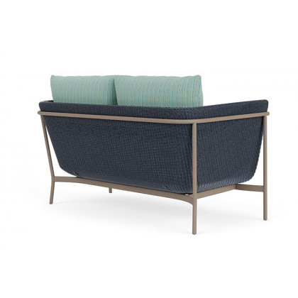 Lloyd Flanders™ Solstice Loveseat  - Denim Blue, French Beige