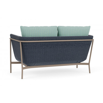 Lloyd Flanders™ Solstice Loveseat  - Denim Blue, French Beige