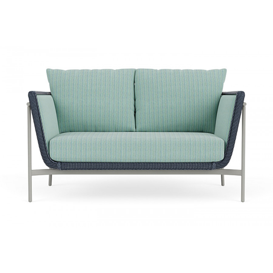 Lloyd Flanders™ Solstice Loveseat  - Denim Blue, Platinum