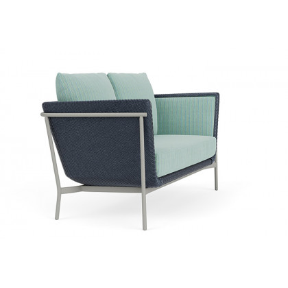 Lloyd Flanders™ Solstice Loveseat  - Denim Blue, Platinum