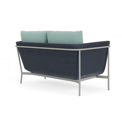 Lloyd Flanders™ Solstice Loveseat  - Denim Blue, Platinum