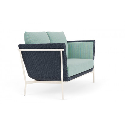 Lloyd Flanders™ Solstice Loveseat  - Denim Blue, Ivory