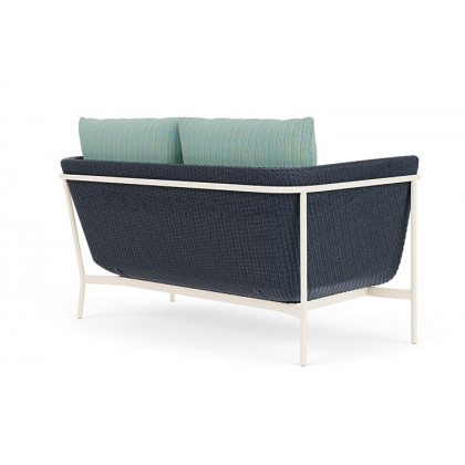 Lloyd Flanders™ Solstice Loveseat  - Denim Blue, Ivory