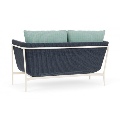Lloyd Flanders™ Solstice Loveseat  - Denim Blue, Ivory