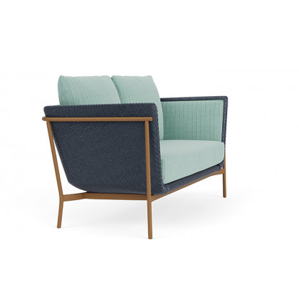 Lloyd Flanders™ Solstice Loveseat  - Denim Blue, Hickory