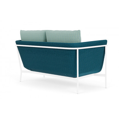 Lloyd Flanders™ Solstice Loveseat  - Peacock, White