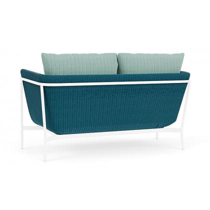 Lloyd Flanders™ Solstice Loveseat  - Peacock, White