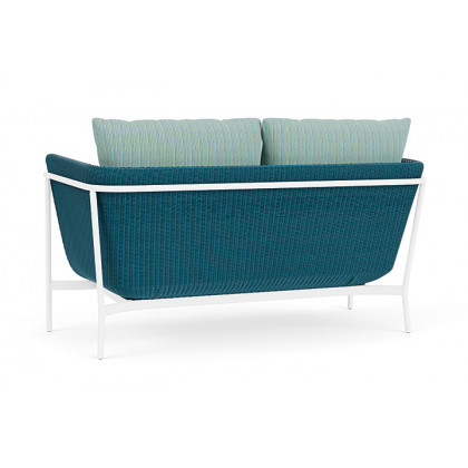 Lloyd Flanders™ Solstice Loveseat  - Peacock, Matte White