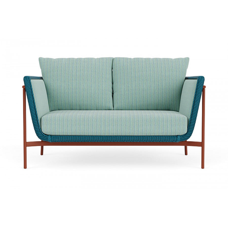 Lloyd Flanders™ Solstice Loveseat  - Peacock, Terracotta