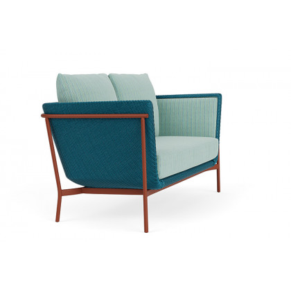 Lloyd Flanders™ Solstice Loveseat  - Peacock, Terracotta