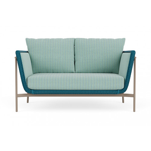 Lloyd Flanders™ Solstice Loveseat  - Peacock, French Beige