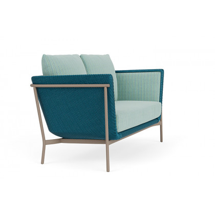 Lloyd Flanders™ Solstice Loveseat  - Peacock, French Beige