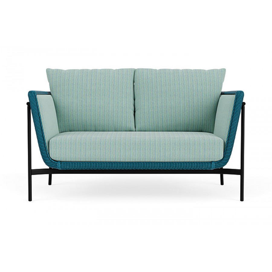 Lloyd Flanders™ Solstice Loveseat  - Peacock, Ebony
