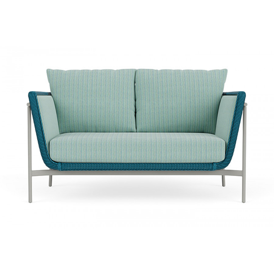 Lloyd Flanders™ Solstice Loveseat  - Peacock, Platinum