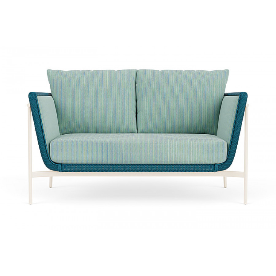 Lloyd Flanders™ Solstice Loveseat  - Peacock, Ivory