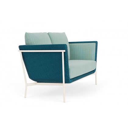 Lloyd Flanders™ Solstice Loveseat  - Peacock, Ivory