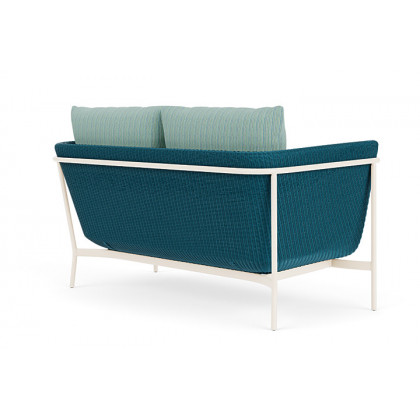 Lloyd Flanders™ Solstice Loveseat  - Peacock, Ivory