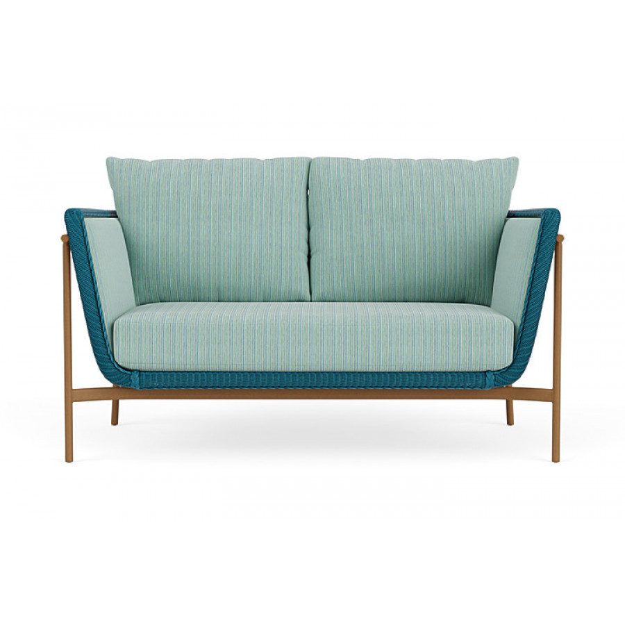 Lloyd Flanders™ Solstice Loveseat  - Peacock, Hickory